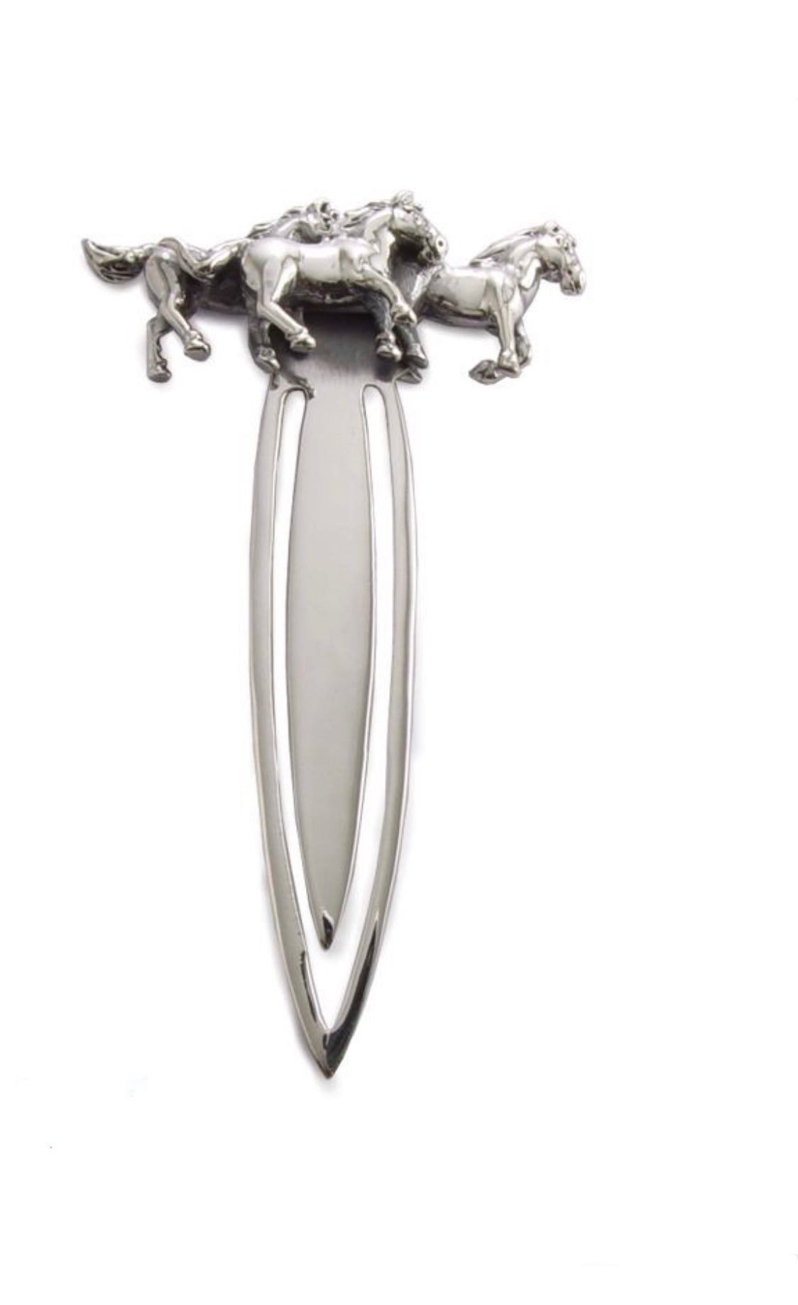 925 Solid Sterling Silver Horse BOOKMARK