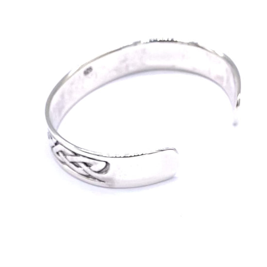 925 Sterling Silver Solid Celtic Cuff Bangle Bracelet Infinity Knot Design