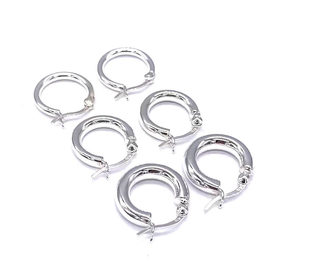 SILVER925 HOOP OPEN EARRINGS/シルバー/ピアス Silver925 Hammerd Hoop Pierce CORNETTO -コルネ- | Ops.(オプス)公式